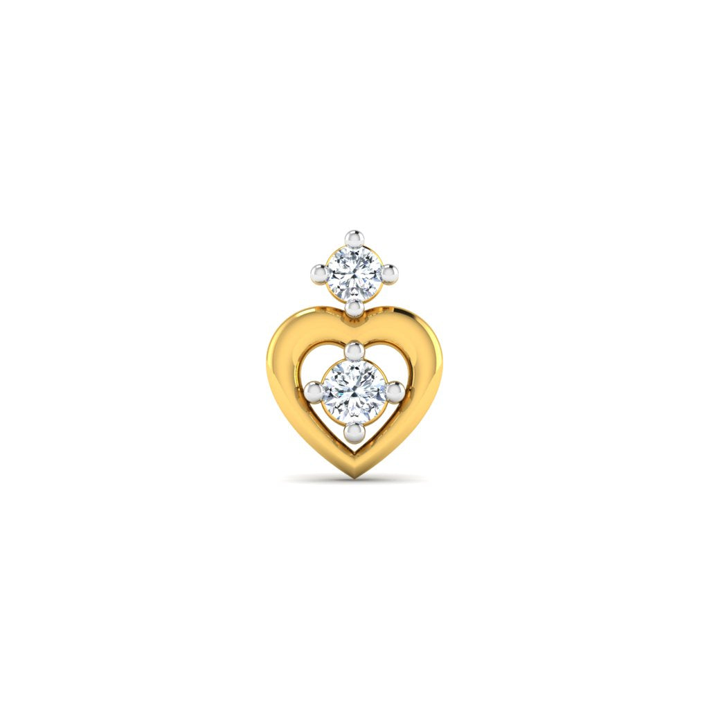 Holy Heart Diamond Nose Pin lordsjewels