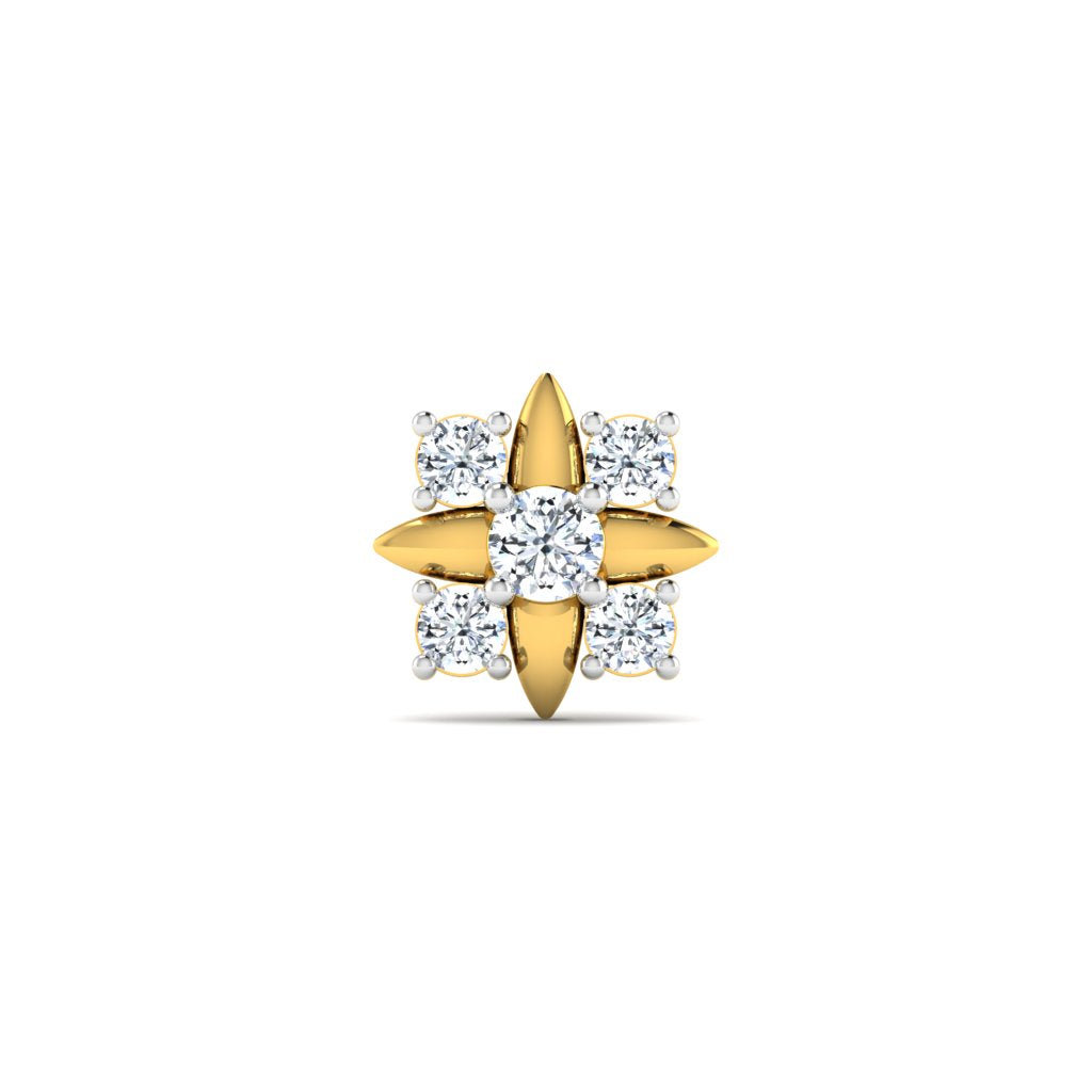 Floret Diamond Nose Pin