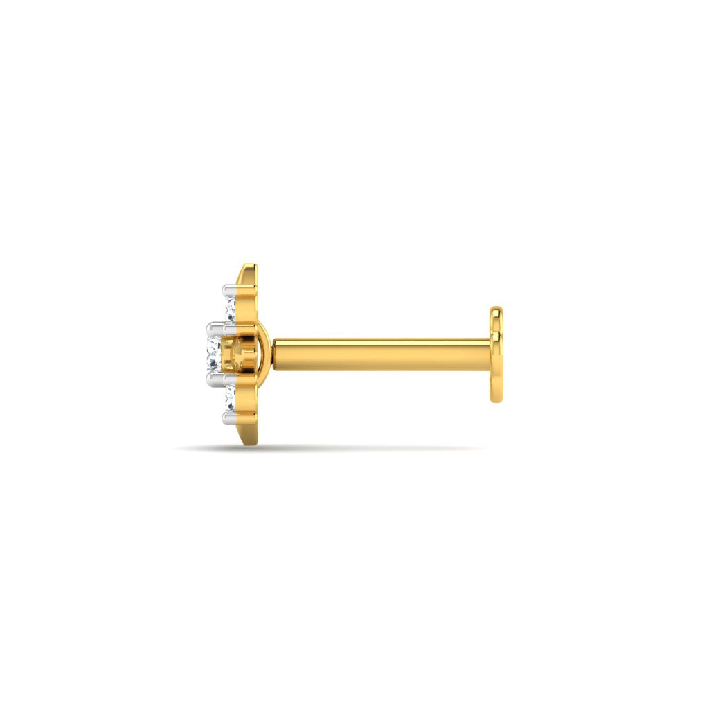 Floret Diamond Nose Pin lordsjewels