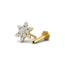 Geranium Diamond Nose Pin lordsjewels