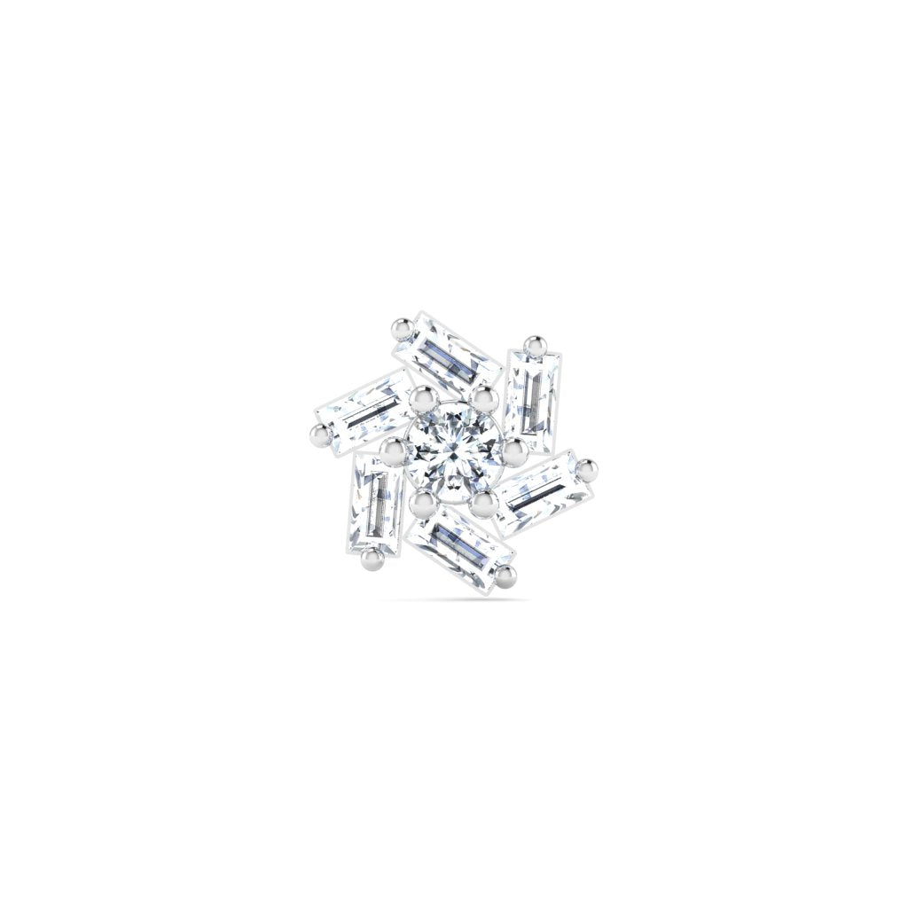 Dazzling Lilly Diamond Nose Pin lordsjewels