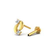 Complement of Leaf Diamond Nose Pin lordsjewels