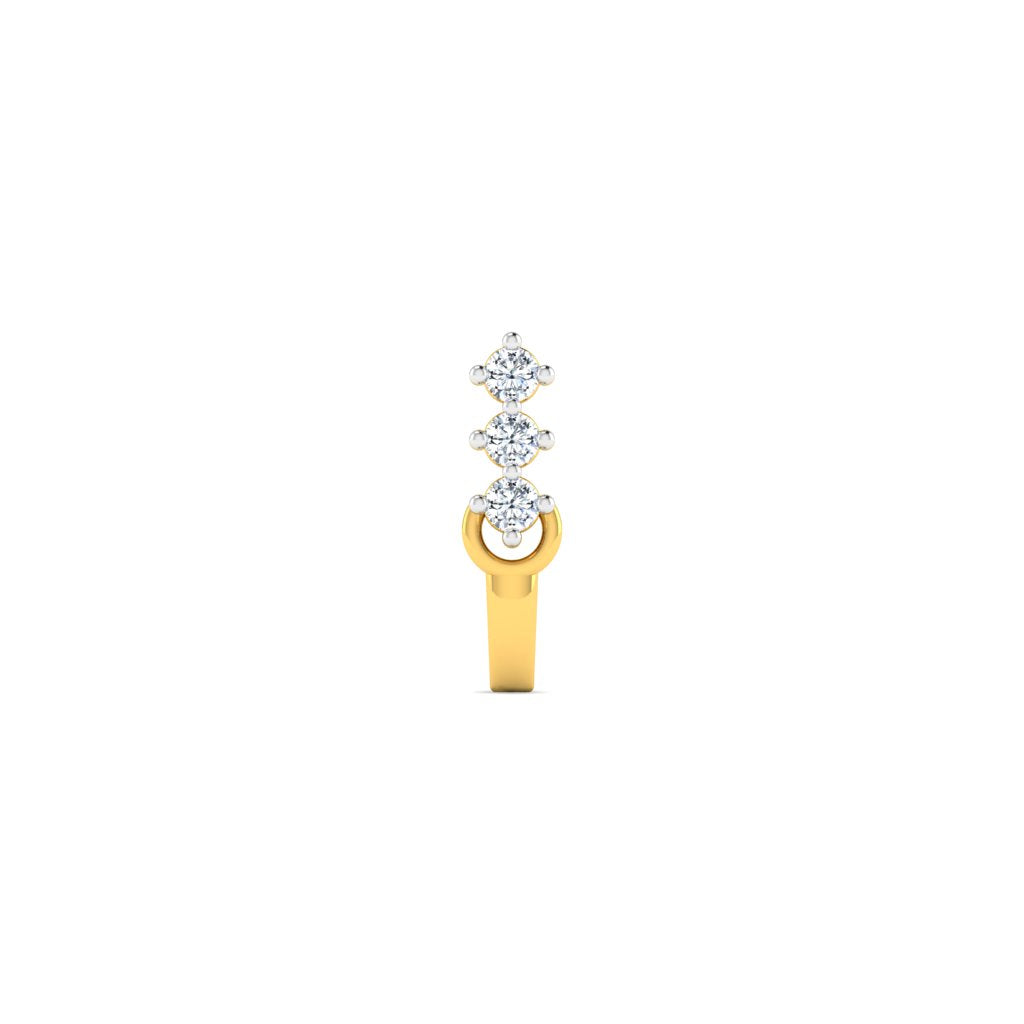 Dhia of Pride Diamond Nose Pin lordsjewels