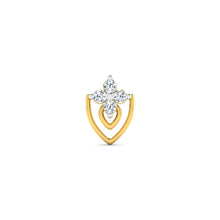 Shield of Crown Diamond Nose Pin lordsjewels