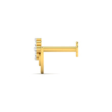 Shield of Crown Diamond Nose Pin lordsjewels