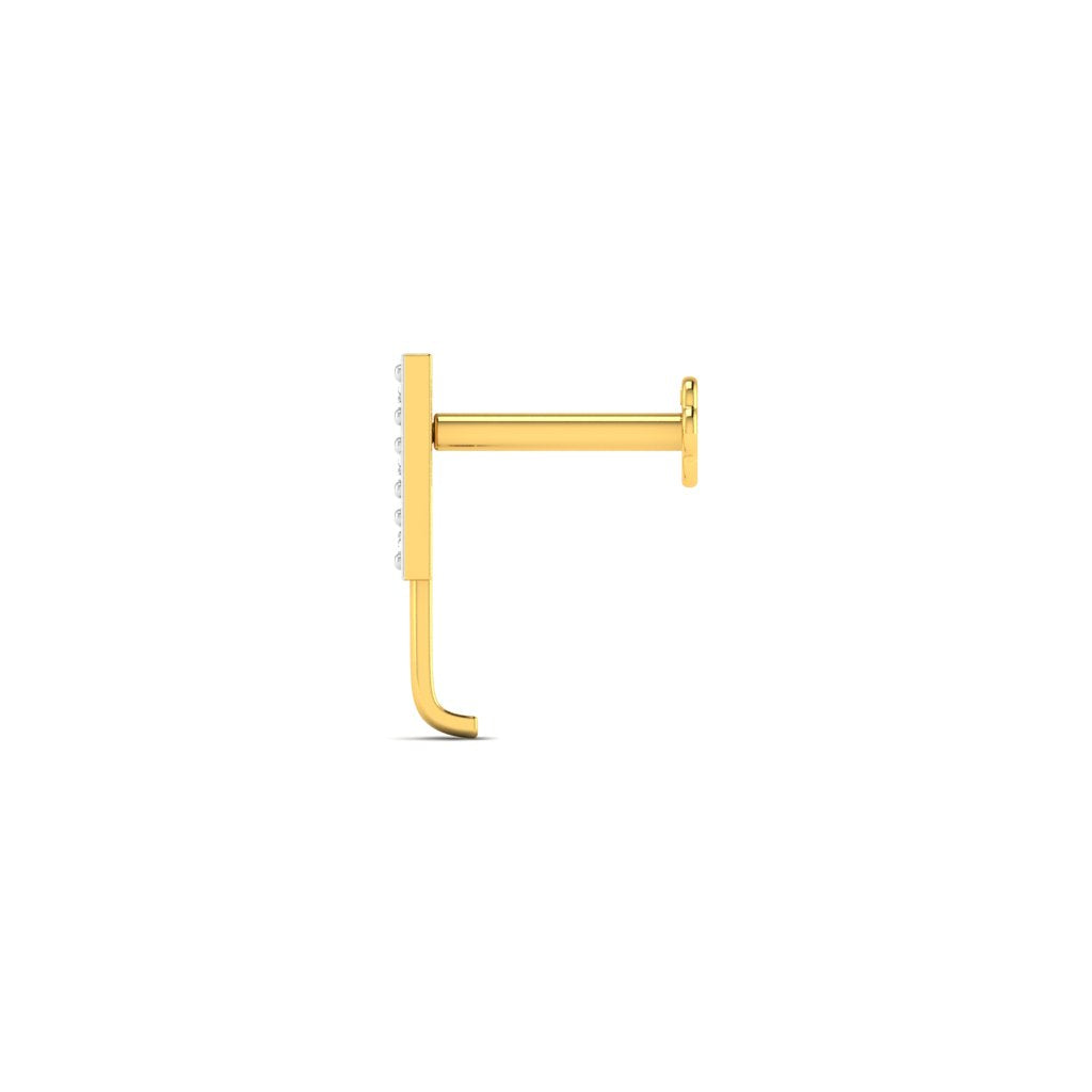 Candle Light Diamond Nose Pin lordsjewels