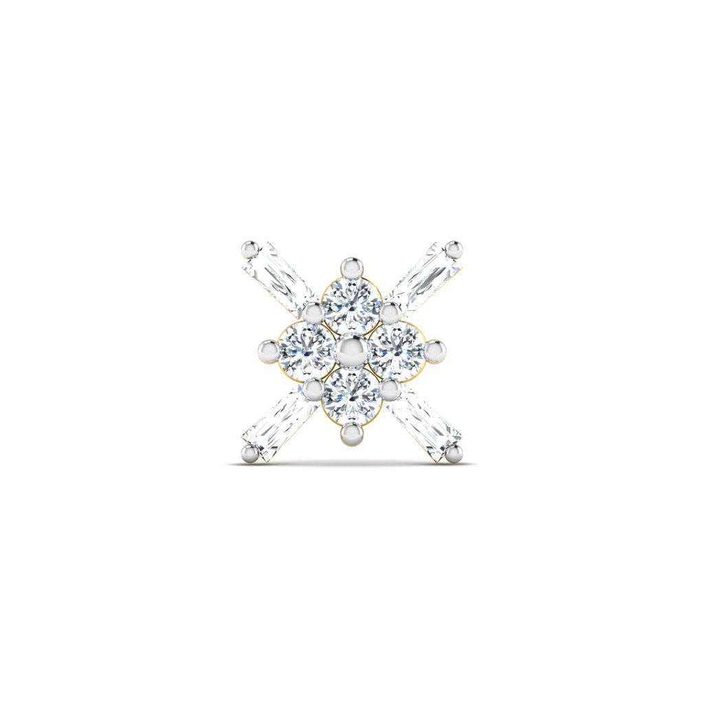 Crystal Blend Diamond Nose Pin lordsjewels