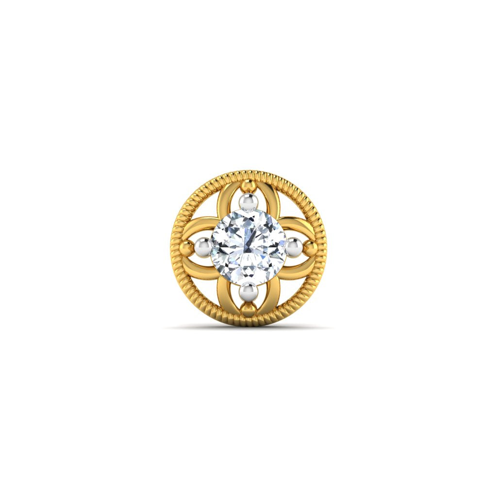 Courtyard of light Diamond Nose Pin lordsjewels