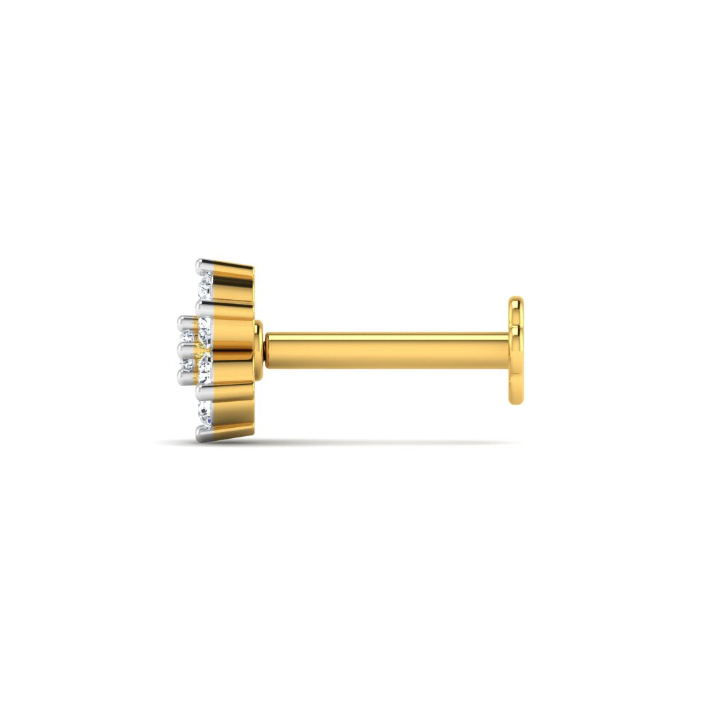 Star of Bethlehem Diamond Nose Pin lordsjewels