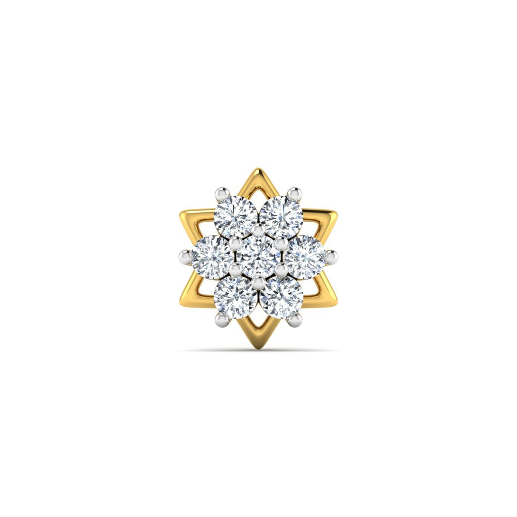 Charismatic Diamond Nose Pin lordsjewels