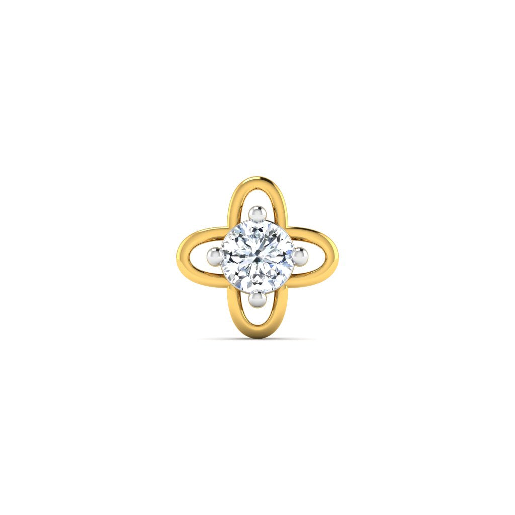 Juliet Flower Diamond Nose Pin