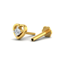 Winter Heart Diamond Nose Pin lordsjewels