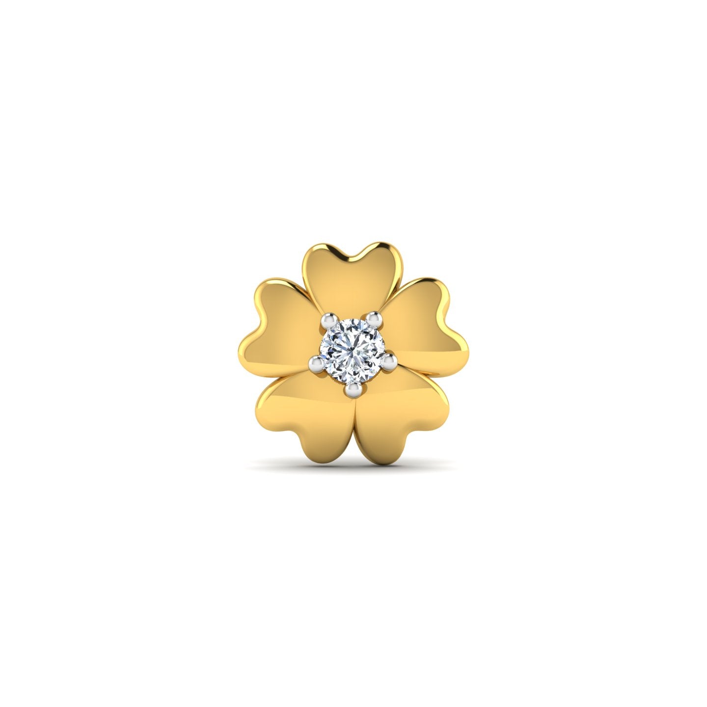 Simple Love Diamond Nose Pin lordsjewels