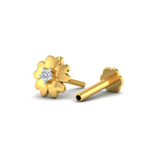 Simple Love Diamond Nose Pin lordsjewels