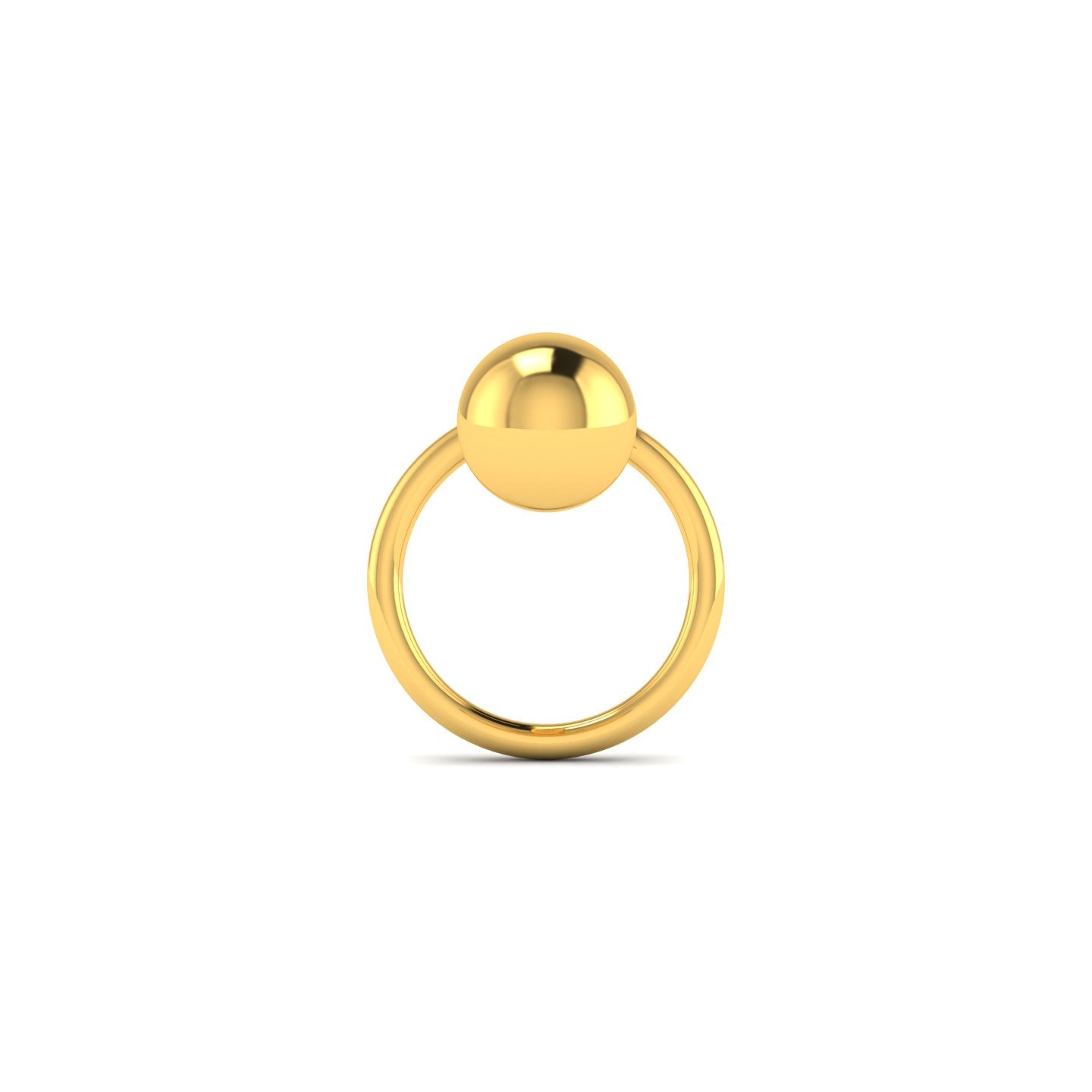 Classical 22KT Gold Nose Pin