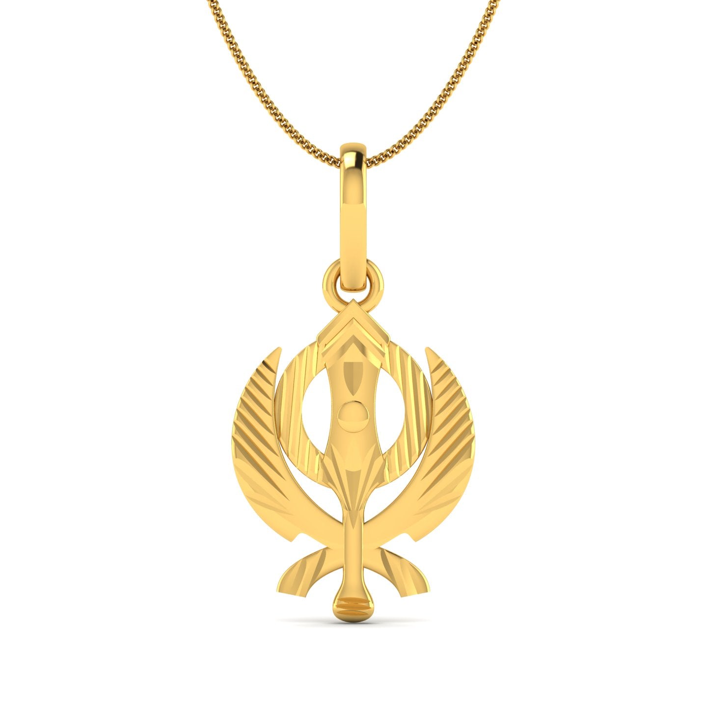 Wahe Guru Gold Pendant