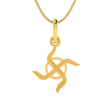 Swastik 22KT pendant lordsjewels