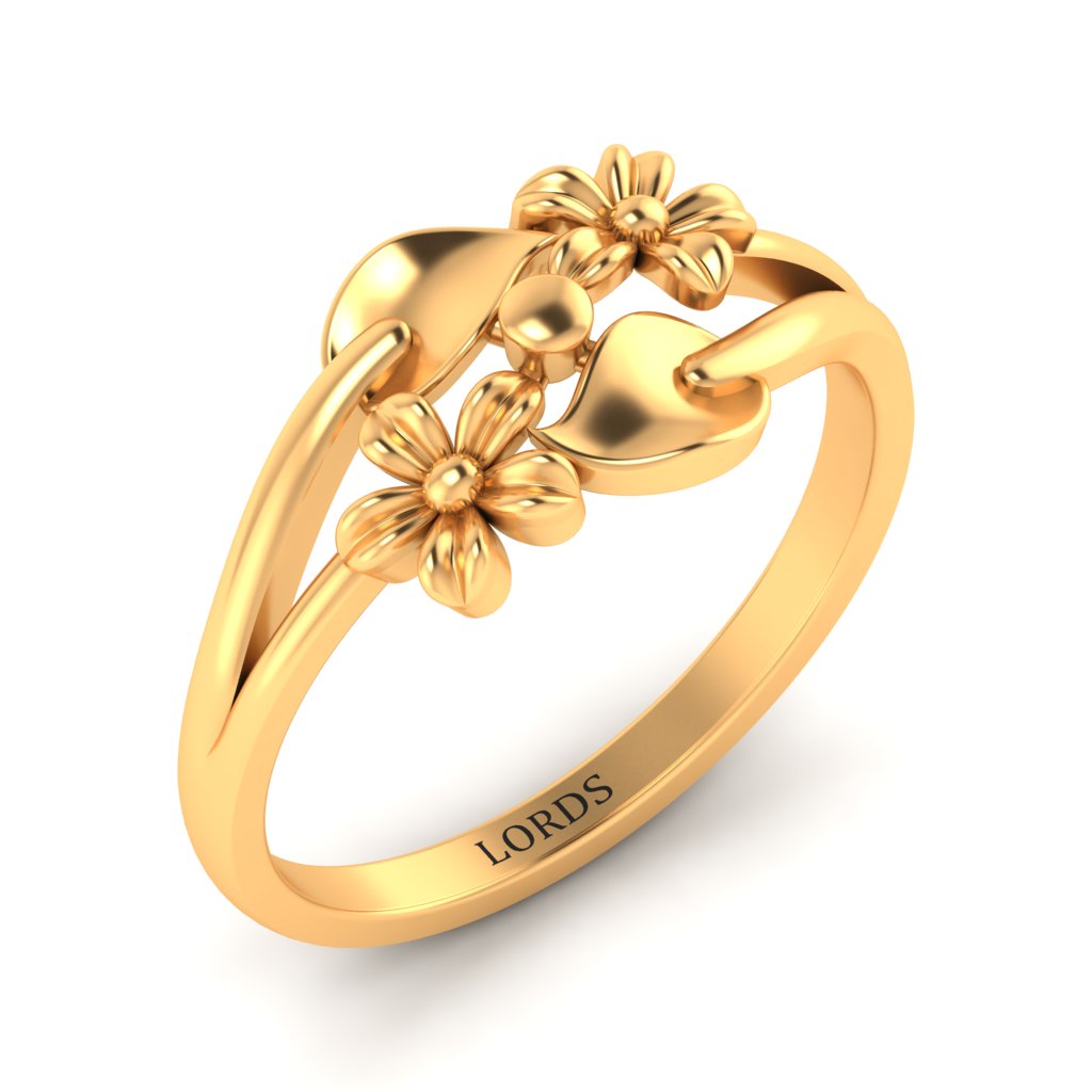 Floral Bonds Gold Ring