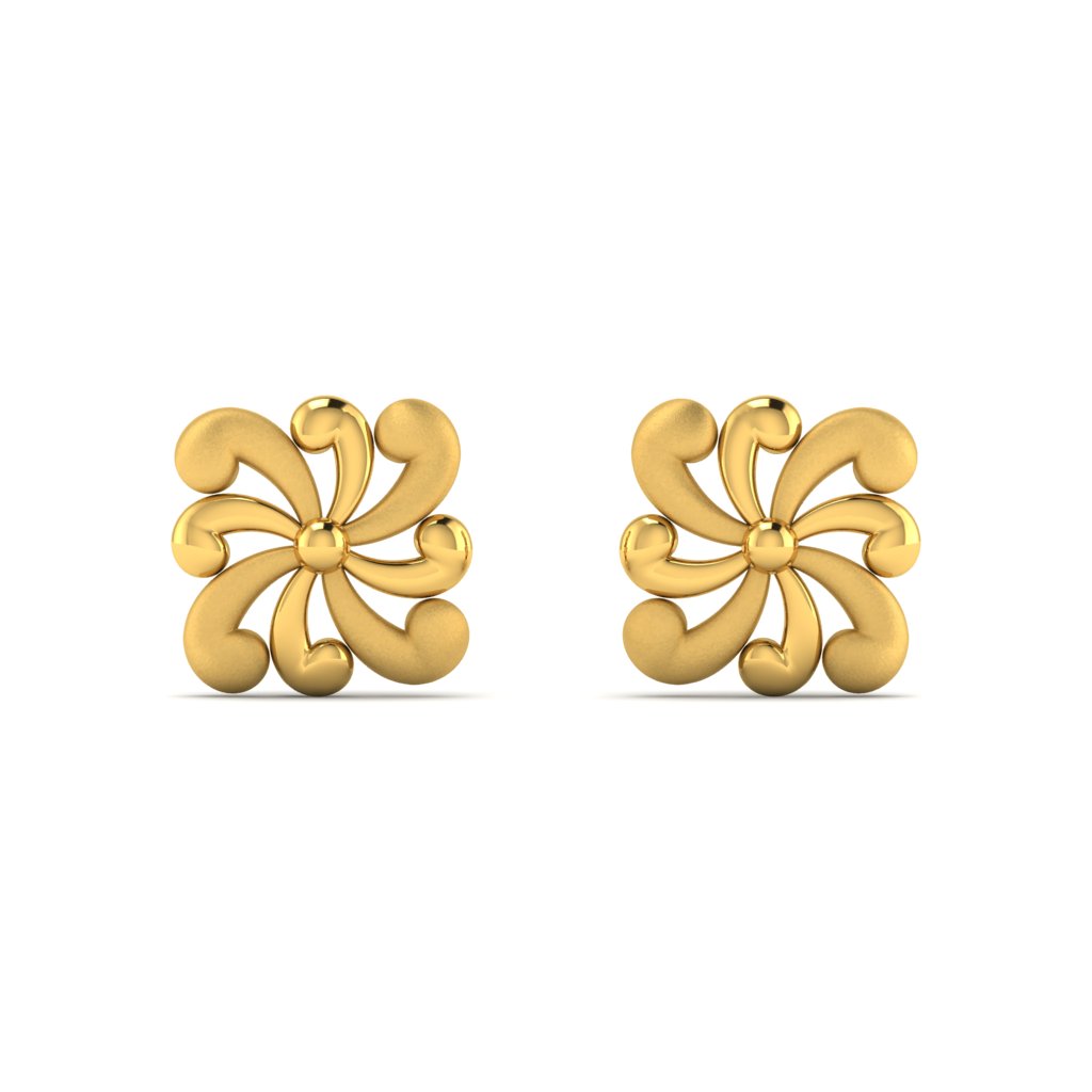 Breezing Petal Gold Earring lordsjewels