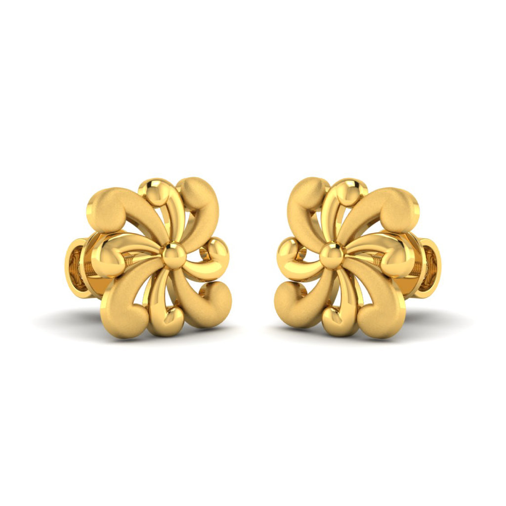 Breezing Petal Gold Earring lordsjewels