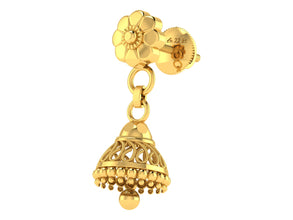 Captivating 22 Karat Jhumki lordsjewels