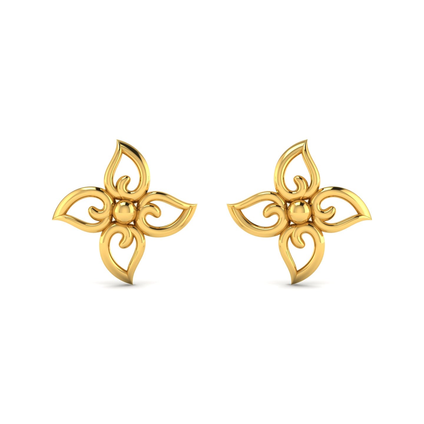 Flower of Happiness Gold Earring