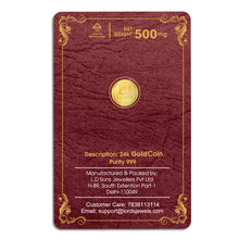 Gold Coin 0.500mg lordsjewels