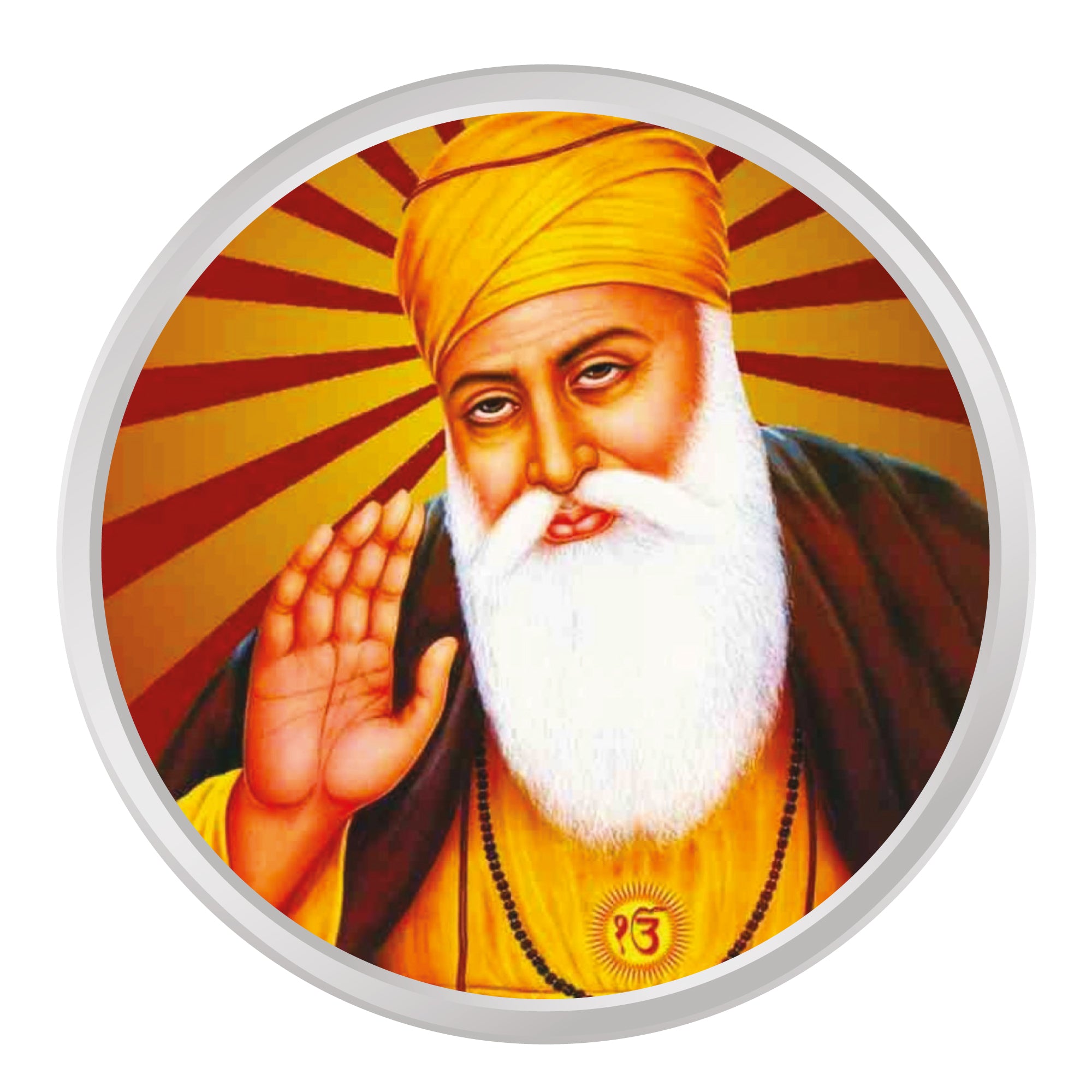 Guru Nanak Dev Ji 999 Purity 20 Grams Silver Coin