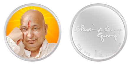 Guru Ji - Blessings Always Guru Ji 999 Purity 10 Grams Silver Coin lordsjewels