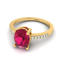 Ruby Cluster Diamond Ring lordsjewels