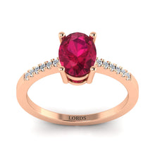 Ruby Cluster Diamond Ring lordsjewels