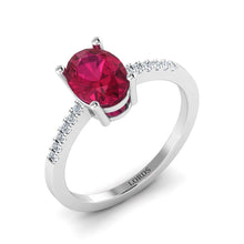 Ruby Cluster Diamond Ring lordsjewels