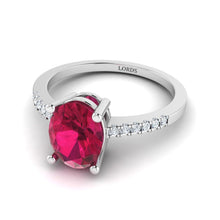 Ruby Cluster Diamond Ring lordsjewels
