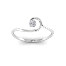 Curly Glitter Diamond Ring lordsjewels