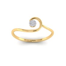 Curly Glitter Diamond Ring lordsjewels