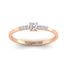 Firkant Stone Diamond Ring lordsjewels