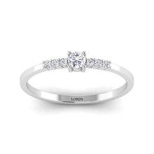Firkant Stone Diamond Ring lordsjewels