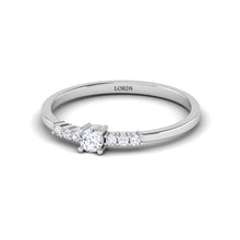 Firkant Stone Diamond Ring lordsjewels
