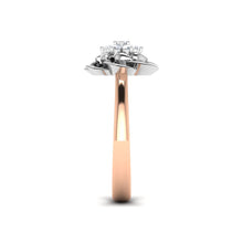 Diamond Studded Flower Ring lordsjewels