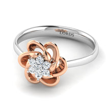 Diamond Studded Flower Ring lordsjewels