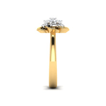 Diamond Studded Flower Ring lordsjewels