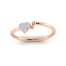 Single Heart Diamond Ring lordsjewels