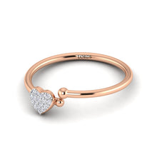 Single Heart Diamond Ring lordsjewels