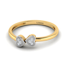 Duo Heart Diamond Ring lordsjewels