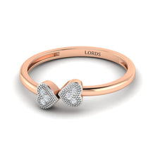 Duo Heart Diamond Ring lordsjewels