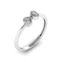 Duo Heart Diamond Ring lordsjewels