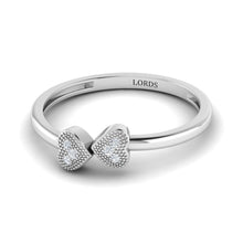 Duo Heart Diamond Ring lordsjewels
