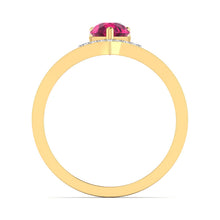 Ruby Drop Diamond Ring lordsjewels