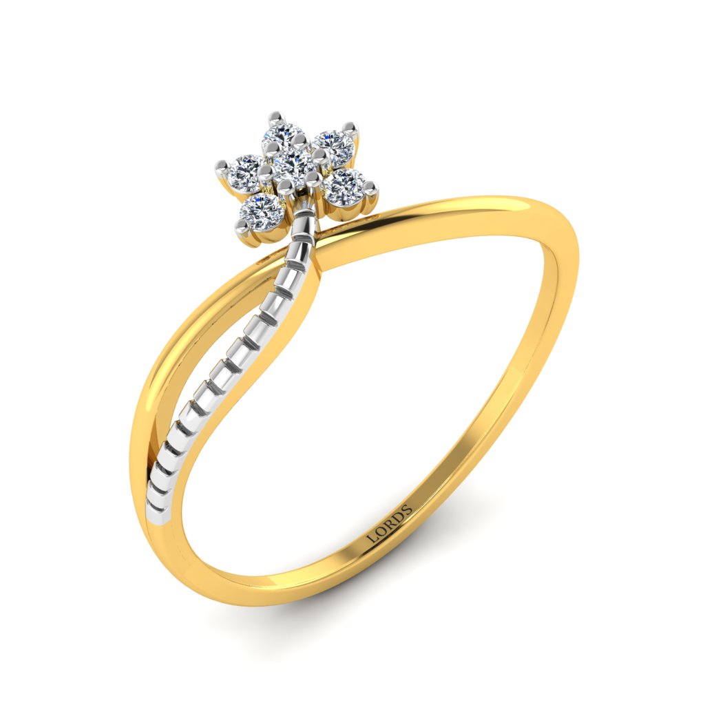 Sizzling Floret Diamond Ring