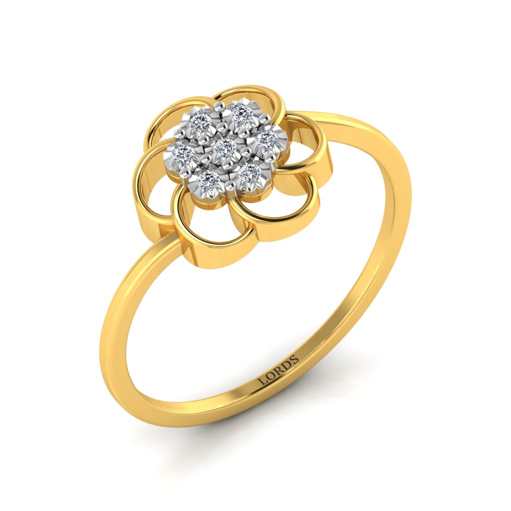 Floret Crown Diamond Ring